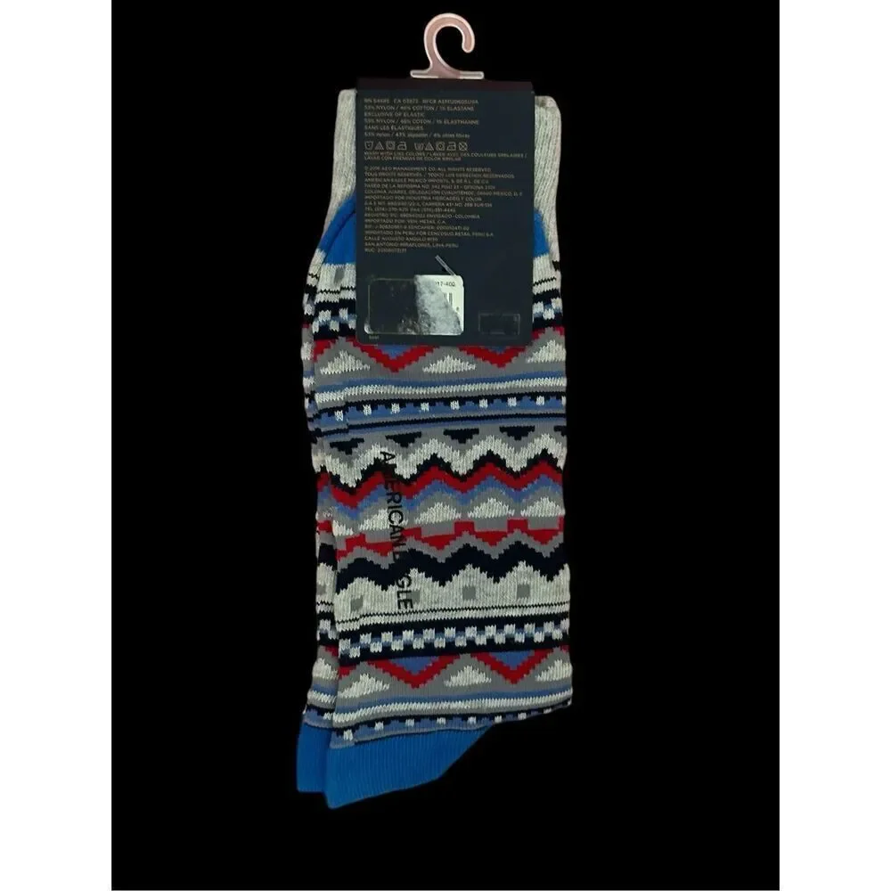 NEW ON WITH TAGS AEROPOSTALE Fair Isle Crew Socks fun pattern Socks Gifts Decors